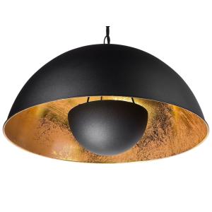 Suspension d’intérieur noire et dorée ii