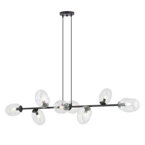 Suspension de style moderne avec 6 cristaux transparents Ma…