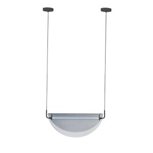 Suspension design en métal gris