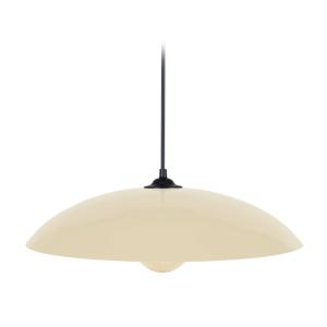 Suspension dôme H70cm metal abat-jour métal  crème