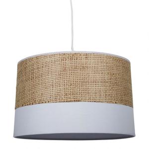 Suspension effet naturel blanc D35cm