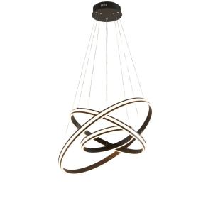 Suspension en acier, aluminium et silicone Noir 80 cm