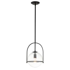 Suspension en acier et verre finition noir