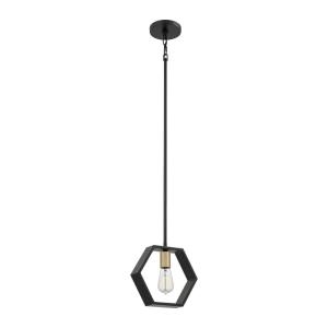 Suspension en acier finition noir terre