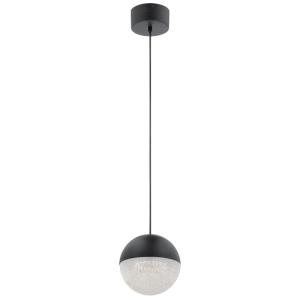 Suspension en alluminium, fer et acrylique finition noir mat