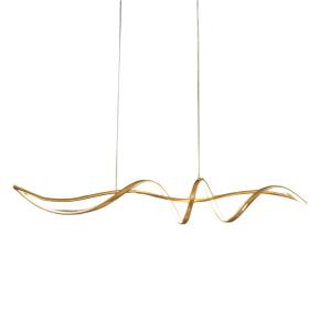 Suspension en aluminium et silicone Doré 120 cm