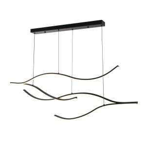 Suspension en aluminium et silicone Noir 112 cm