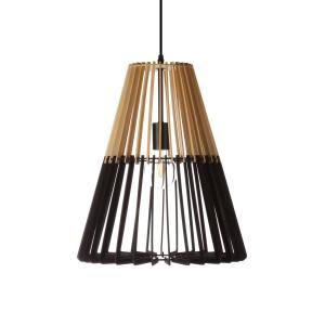 suspension en bois / liège noir, d. 40 cm