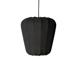 Suspension en coton noir et métal h35cm