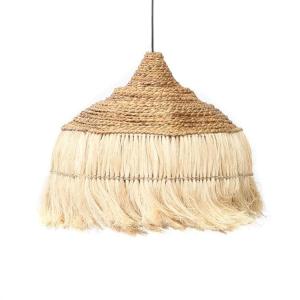 Suspension en fibres naturelles d'abaca diamètre 50cm beige