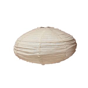 Suspension en lin ovale beige 80X50cm