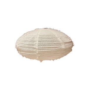 Suspension en lin ovale écru 60x34cm