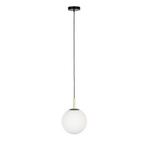 Suspension en marbre et métal D25cm noir
