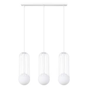 Suspension en métal, blanc H: 115cm