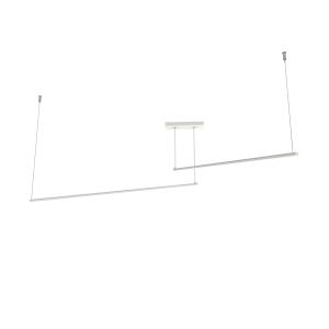 Suspension en métal blanc mat LED 3000k