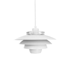 Suspension en métal blanc mat mini