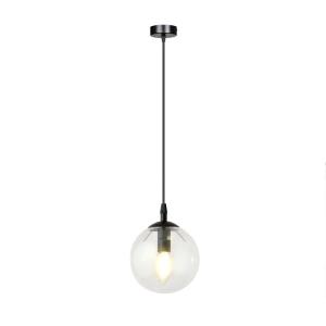 Suspension en métal et verre transparent ø14cm