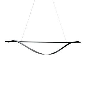 Suspension en métal noir 120 cm