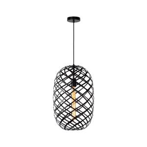Suspension  en métal noir 180 cm