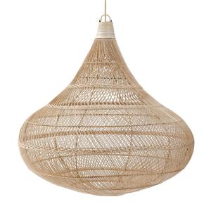 Suspension en rotin naturel 107x107x110 cm