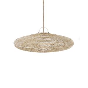Suspension en rotin naturel 110x110x38 cm