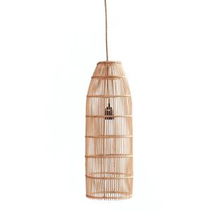 Suspension en rotin naturel 22x22x62 cm