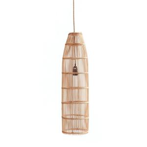 Suspension en rotin naturel 23x23x90 cm