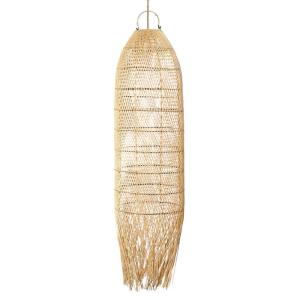 Suspension en rotin naturel 30x30x110 cm