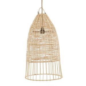 Suspension en rotin naturel 30x30x60 cm