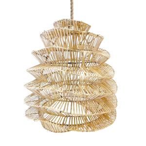 Suspension en rotin naturel 55x55x55 cm