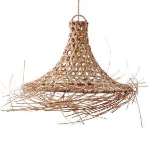 Suspension en rotin naturel 60x60 cm