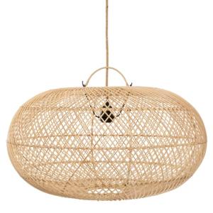 Suspension en rotin naturel 60x60x32 cm
