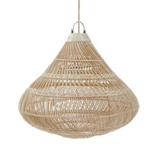 Suspension en rotin naturel 80x80x77 cm
