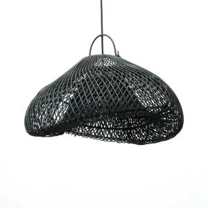Suspension en rotin noire 60x60x35 cm