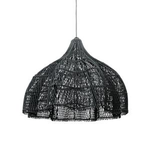 Suspension en rotin noire 60x60x50 cm