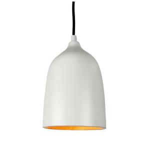 Suspension en terre cuite blanc D.14cm