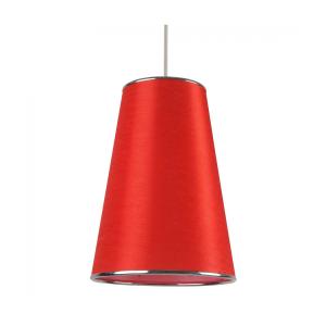 Suspension en tissu coton rouge