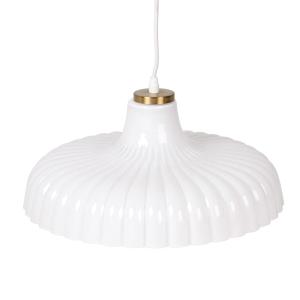 Suspension en verre blanche
