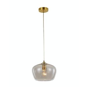 Suspension en verre Bronze 25 cm