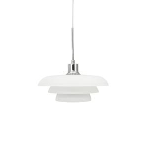 Suspension en verre et chrome D31