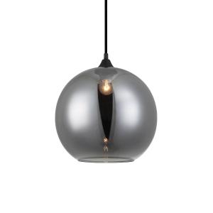 suspension en verre gris, d. 30 cm