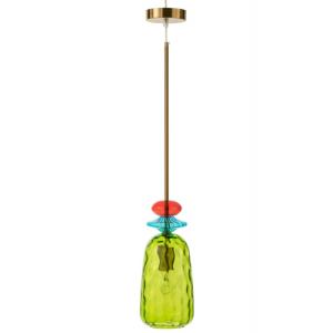 Suspension en verre multicouleur 15x15x160 cm