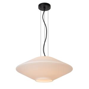 Suspension en verre opalin 50 cm