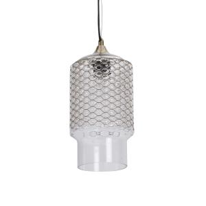 suspension en verre or / laiton, d. 15 cm