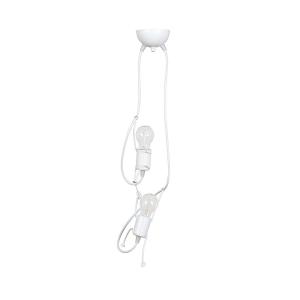 Suspension enfant 2 lumières blanc original à hauteur régla…