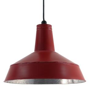 Suspension extérieur en acier galvanisé rouge D.38cm