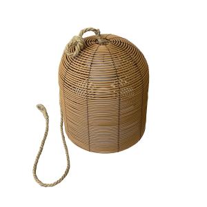 Suspension extérieur sans fil Poly rotin Bois D30CM