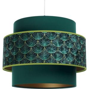 Suspension extérieure en velours à motif fleuri Doblo