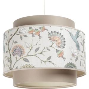 Suspension extérieure en velours motifs fleuri intérieur cr…