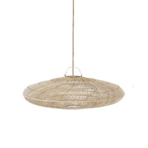 Suspension Fer et Rotin Marron 110x110x38cm